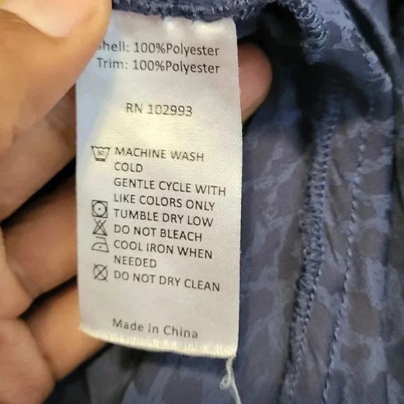 Great Jones Navy Blue Jacquard Leopard Printed Ruffle Bell Sleeves Midi Dress(4) - Picture 10 of 10